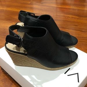 Via Spiga Ingrid Peep Toe Espadrille Wedge Sandals